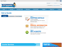 Tablet Screenshot of dynamicexpress.com.au